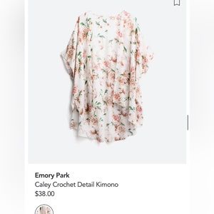 Emory park xxl floral kimono